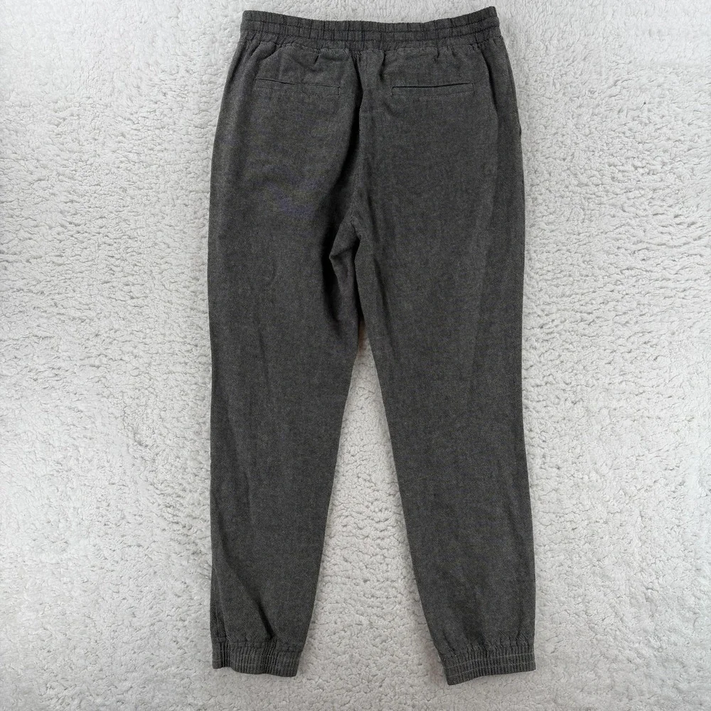 Banana Republic‎ Jogger Pants Mens 33x30Gray Tweed Elastic Waist Cuffed Casual
